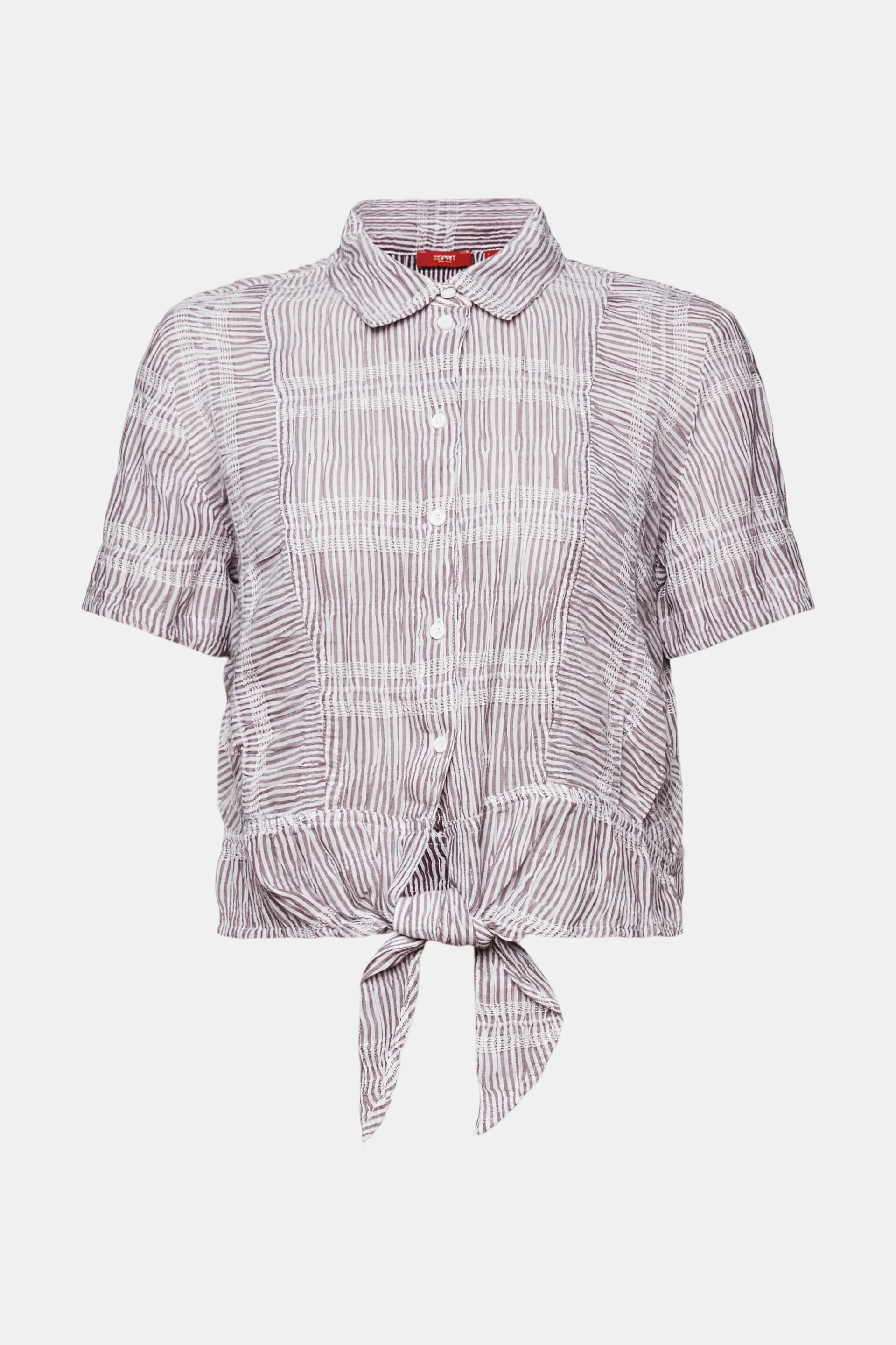 Camisa corta con detalle anudado