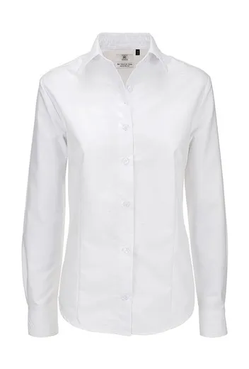 Camisa Oxford manga larga mujer