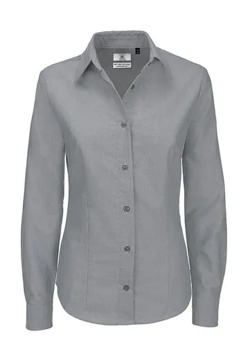 Camisa Oxford manga larga mujer