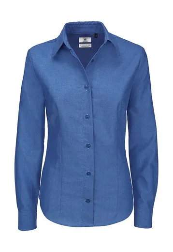 Camisa Oxford manga larga mujer