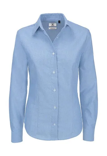Camisa Oxford manga larga mujer