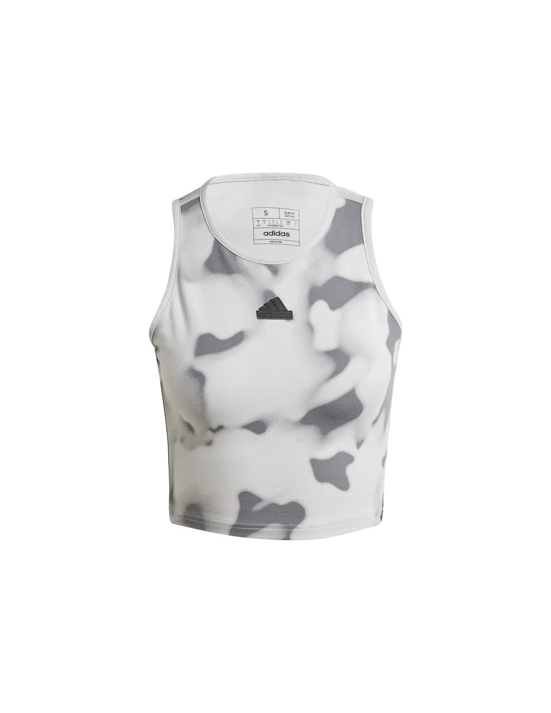 Camiseta adidas Future Icons 3 Bandas Tank Mujer Gris