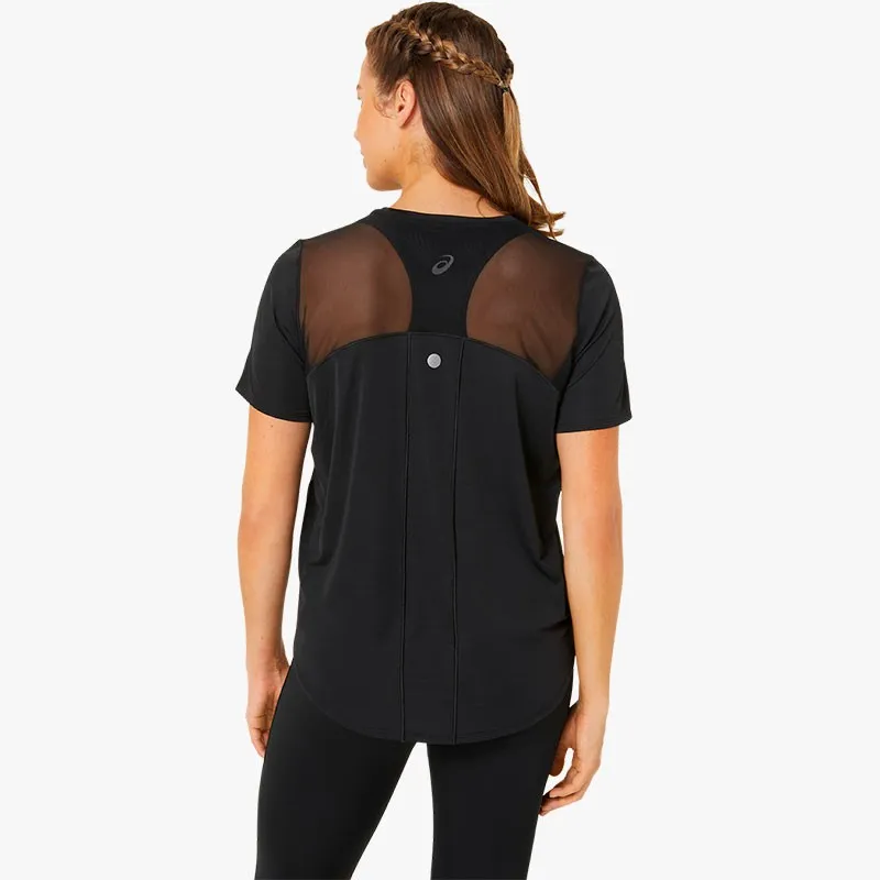 CAMISETA ASICS ROAD SS W NEGRO