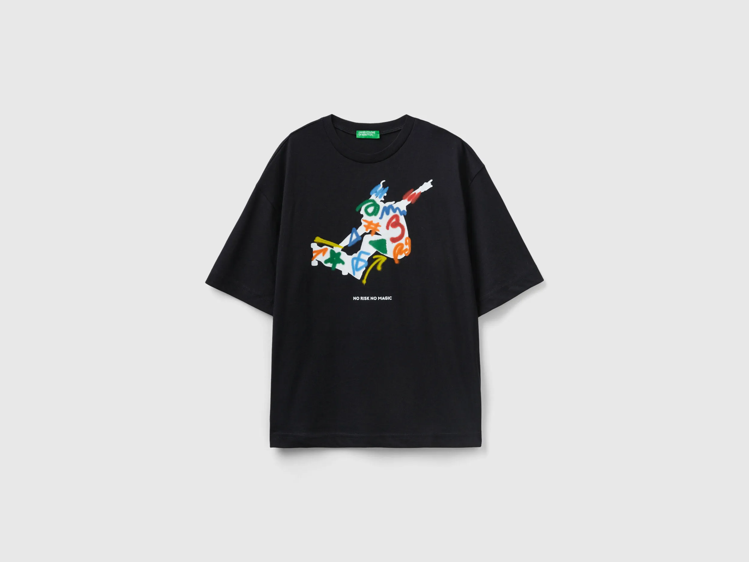 Camiseta de cuello redondo con estampado