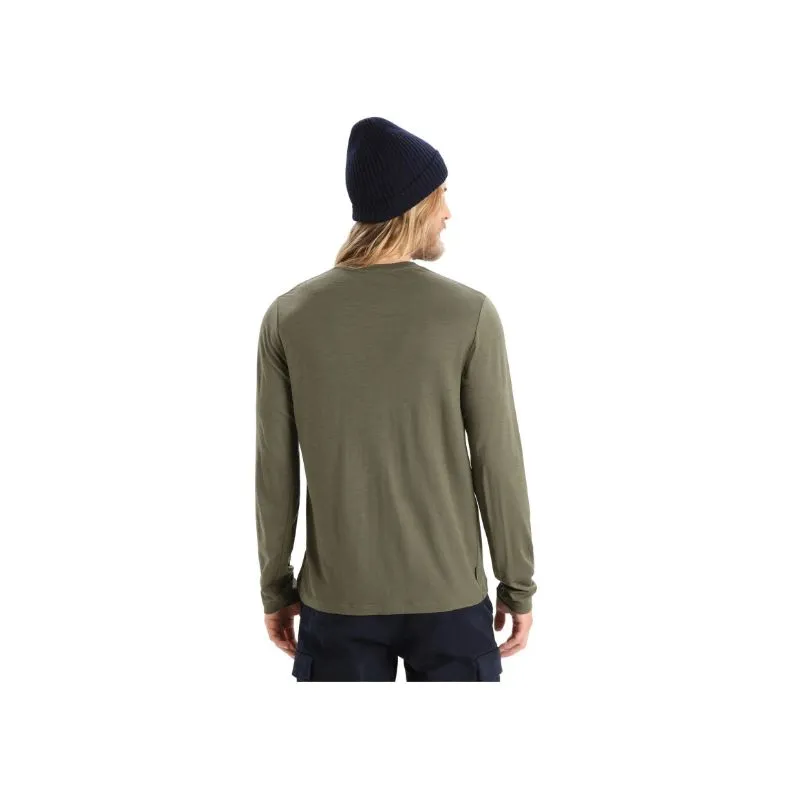 Camiseta de manga larga Icebreaker Tech Lite Ii Ls Tee Skiing Yeti (LODEN) para hombre