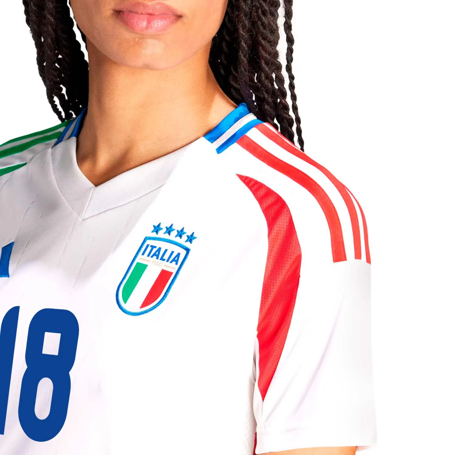 Camiseta mujer adidas 2a Italia Barella 2024