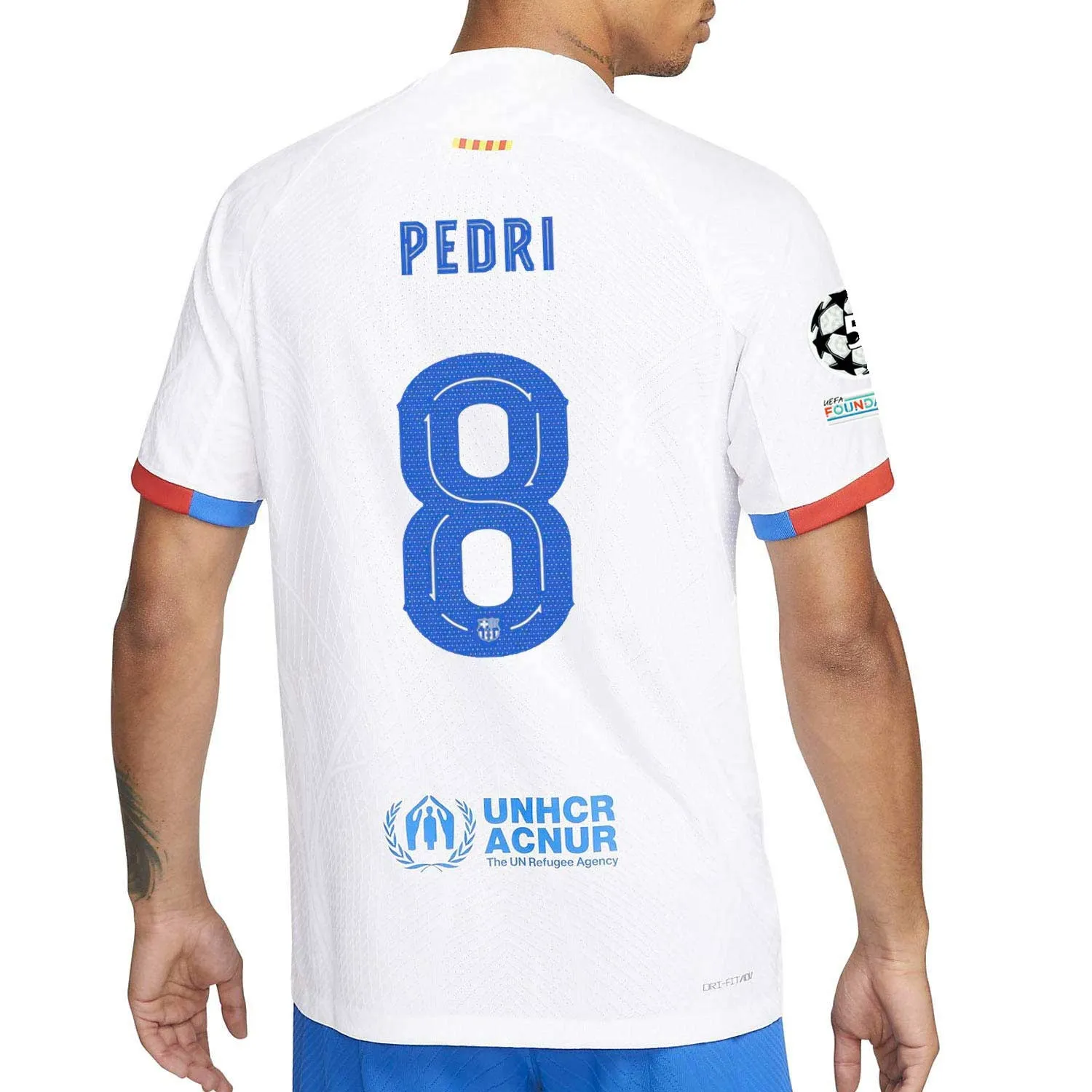 Camiseta Nike 2a Barcelona Pedri 23 24 DF ADV Match P UCL