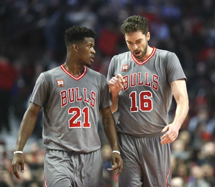 Camiseta Réplica NBA Mangas Jimmy Butler #21# Bulls