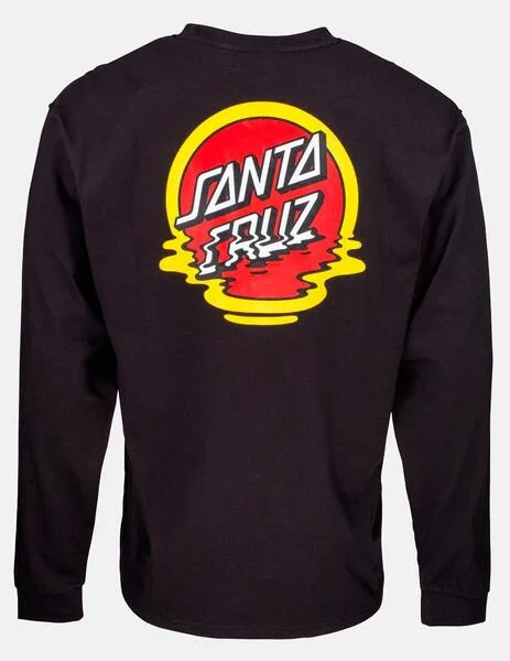 CAMISETA SANTA CRUZ DOT REFLECTION  BLACK
