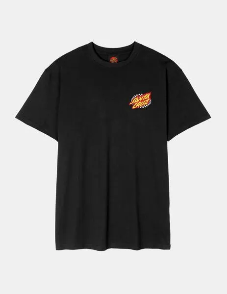 CAMISETA SANTA CRUZ GOAL FLAME  BLACK