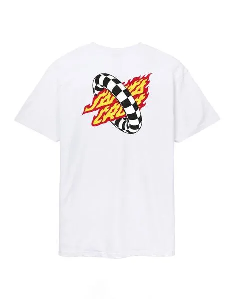 CAMISETA SANTA CRUZ GOAL FLAME  WHITE