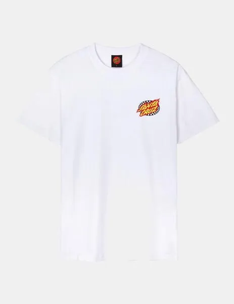 CAMISETA SANTA CRUZ GOAL FLAME  WHITE