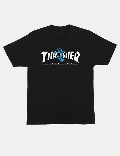 CAMISETA SANTA CRUZ THRASHER SCREAMING LOGO  BLACK