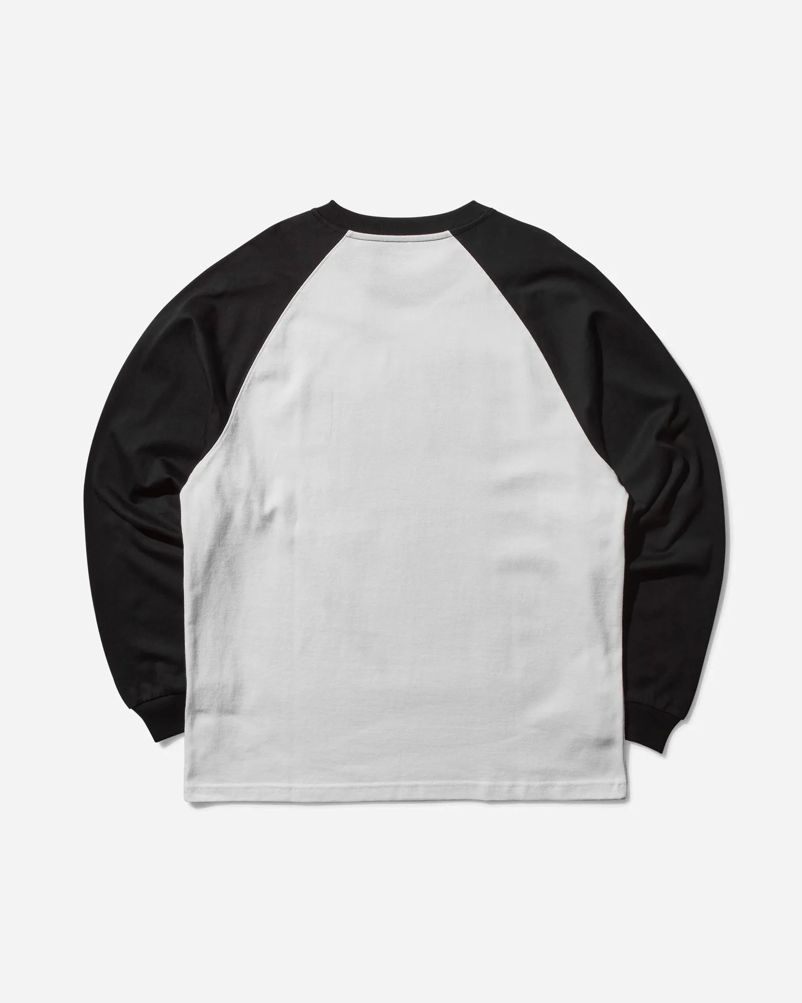 CARHARTT WIP BROWN DUCKS LONGSLEEVE BASEBALL TSHIRT WHITE / BLACK