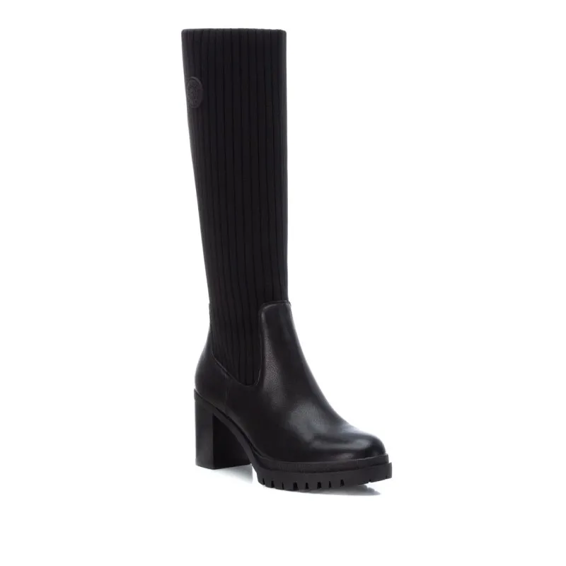 CARMELA 160276 Negro Bota alta tacón elásticos mujer