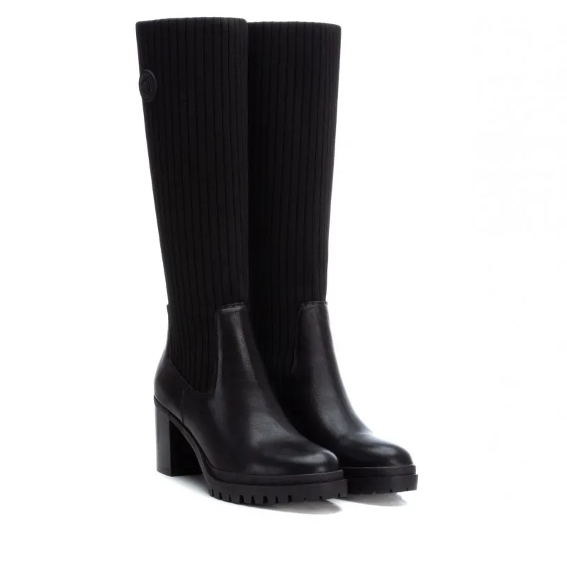 CARMELA 160276 Negro Bota alta tacón elásticos mujer