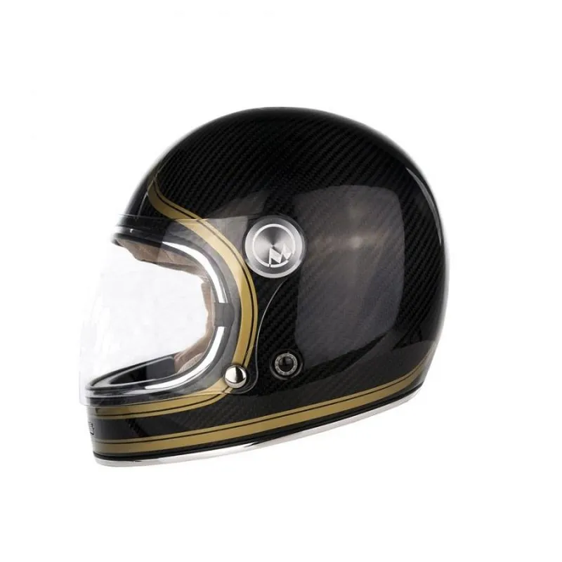 CASCO INTEGRAL FULL MOON CARBON  MÂRKÖ (NEGRO/OR)