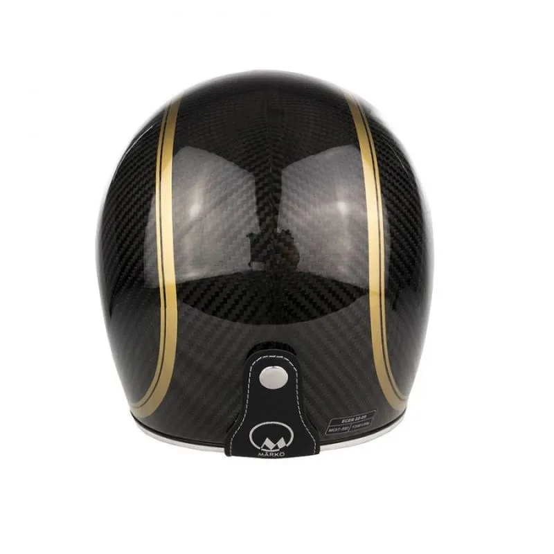 CASCO INTEGRAL FULL MOON CARBON  MÂRKÖ (NEGRO/OR)