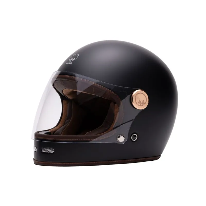 CASCO INTEGRAL FULL MOON  MÂRKÖ (NEGRO MAT/CASTAÑO)