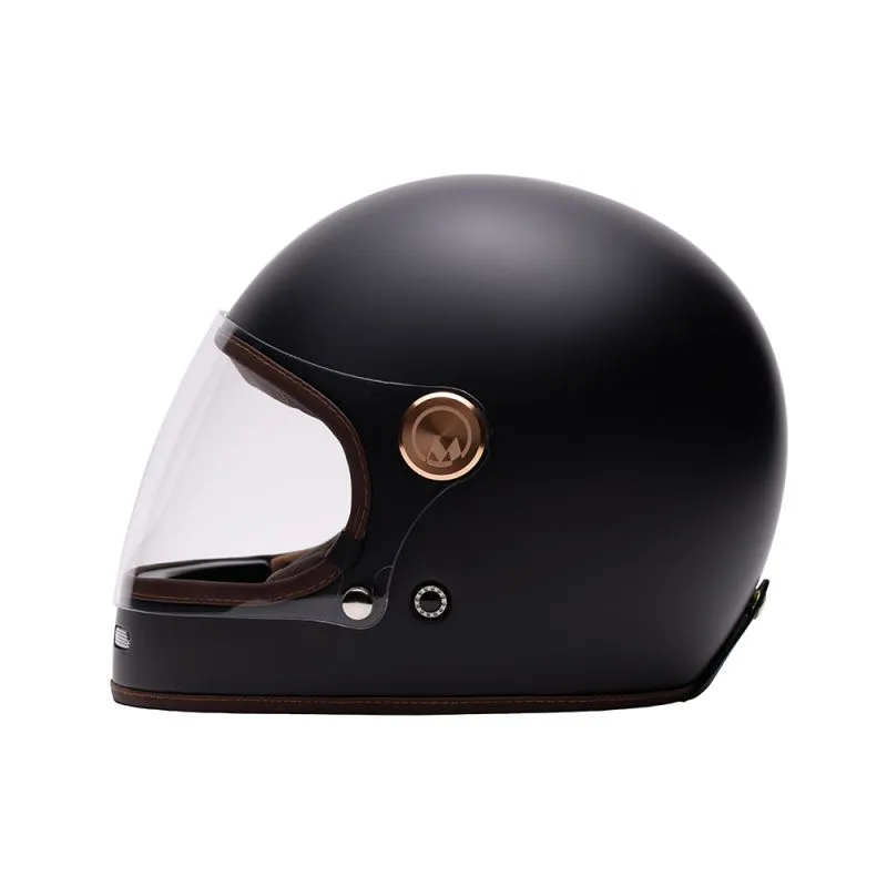 CASCO INTEGRAL FULL MOON  MÂRKÖ (NEGRO MAT/CASTAÑO)