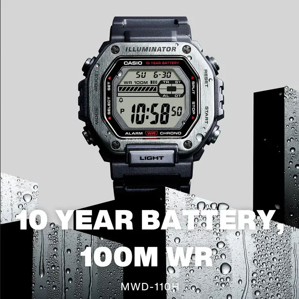 CASIO DIGITAL MWD110H8BVEF FUNCIóN PESCA