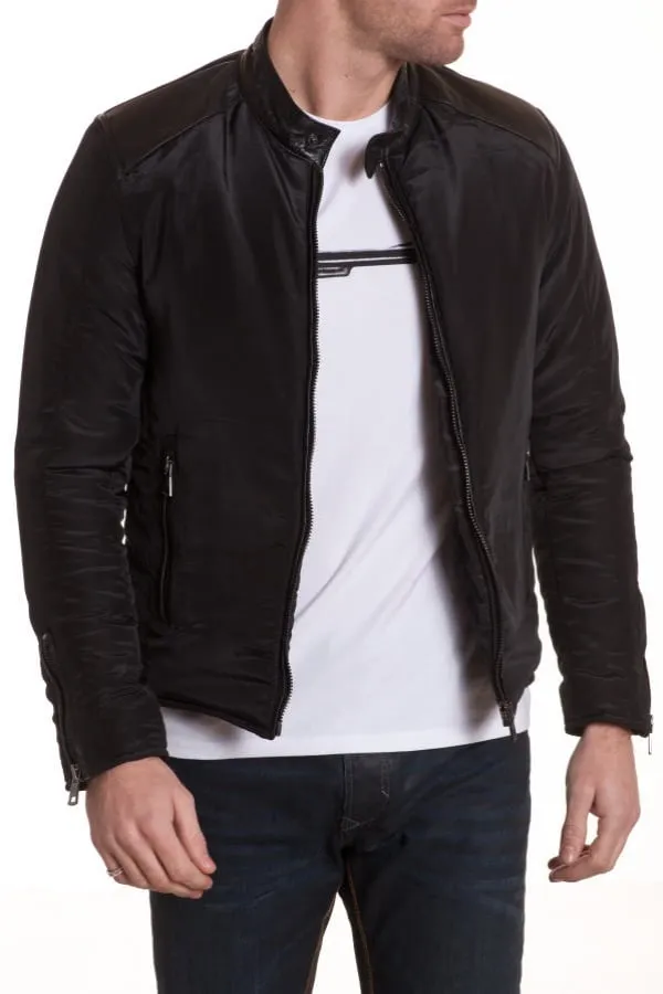 Chaqueta Hombre Serge Pariente Glad Textile Noir