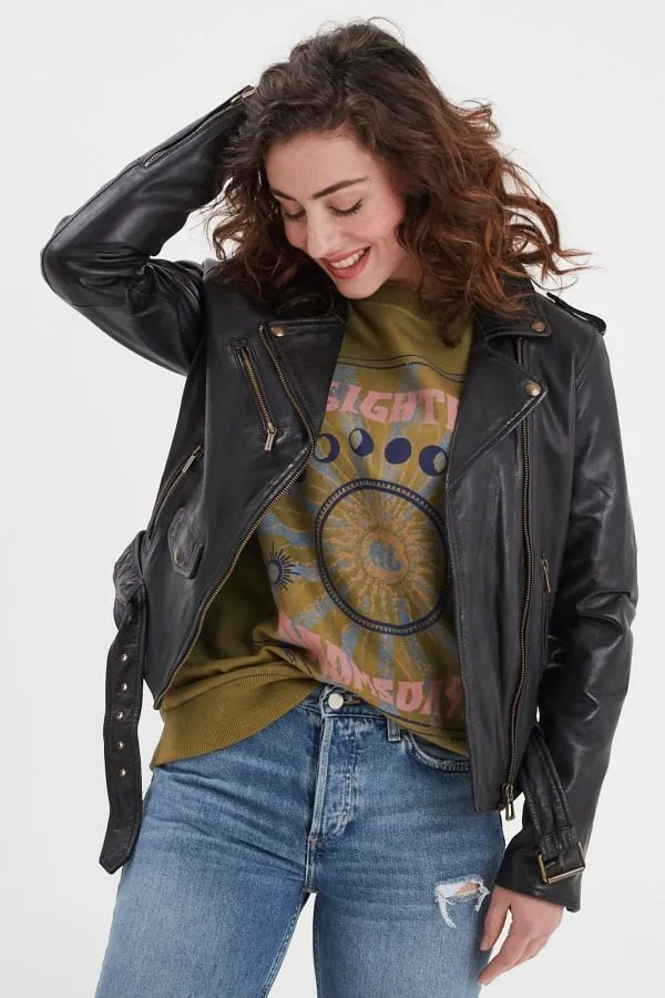 Chaqueta Mujeres Rose Garden Otilia Sheep Aosta Black