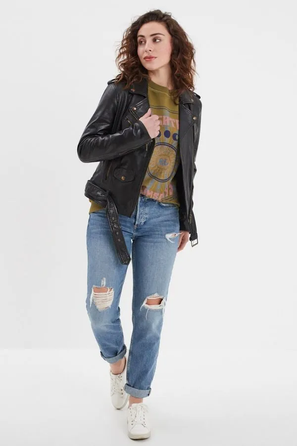 Chaqueta Mujeres Rose Garden Otilia Sheep Aosta Black