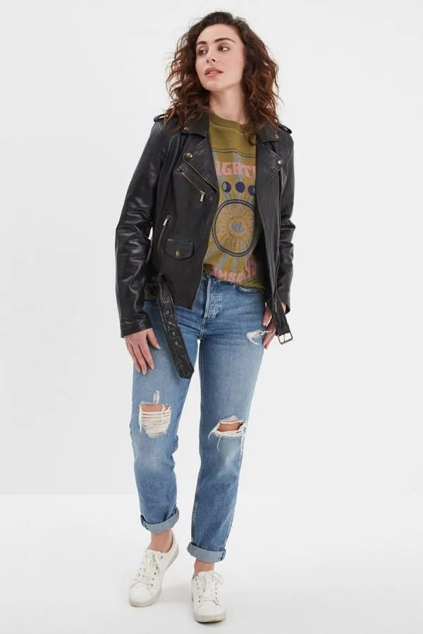 Chaqueta Mujeres Rose Garden Otilia Sheep Aosta Black