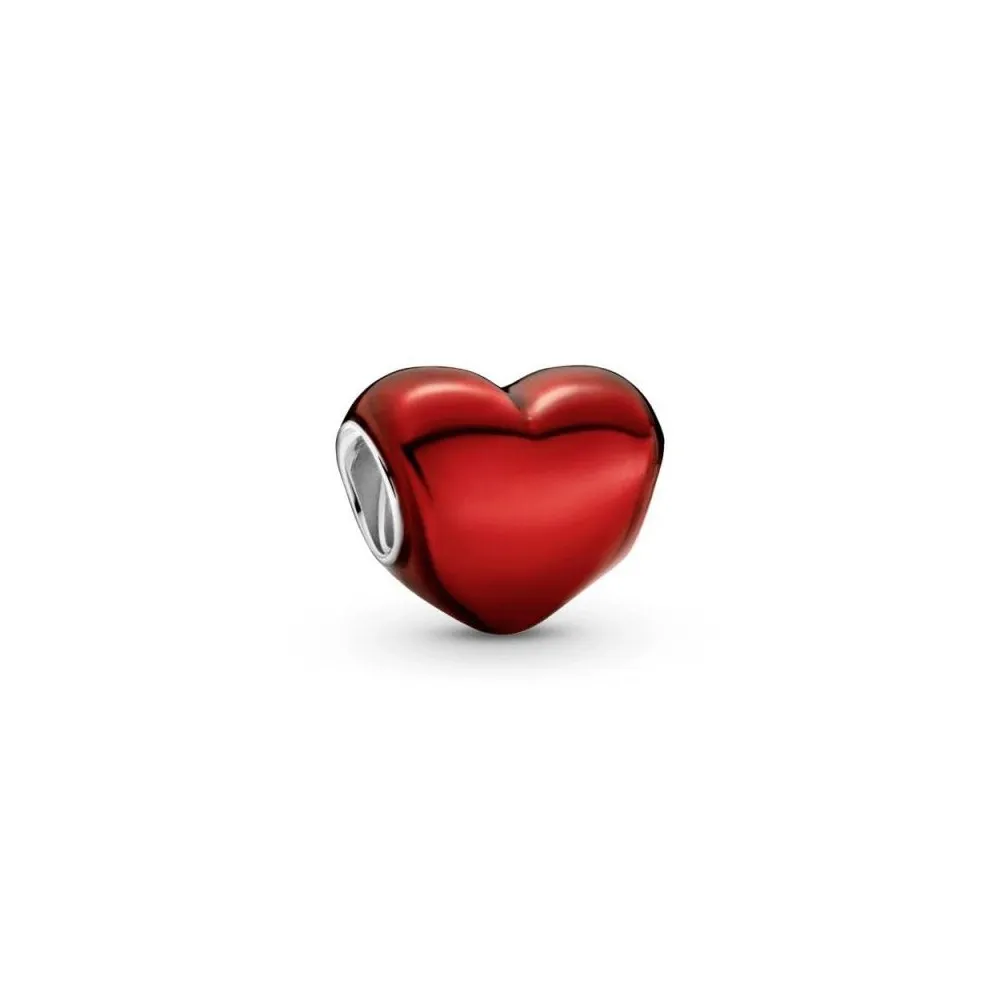 Charm Corazón Rojo Metálico