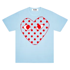 Comme des Garçons PLAY Pastelle Polka Dot Logo T-Shirt