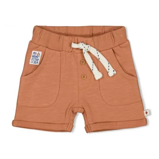 Conjunto bebé Feetje rayas marrónes