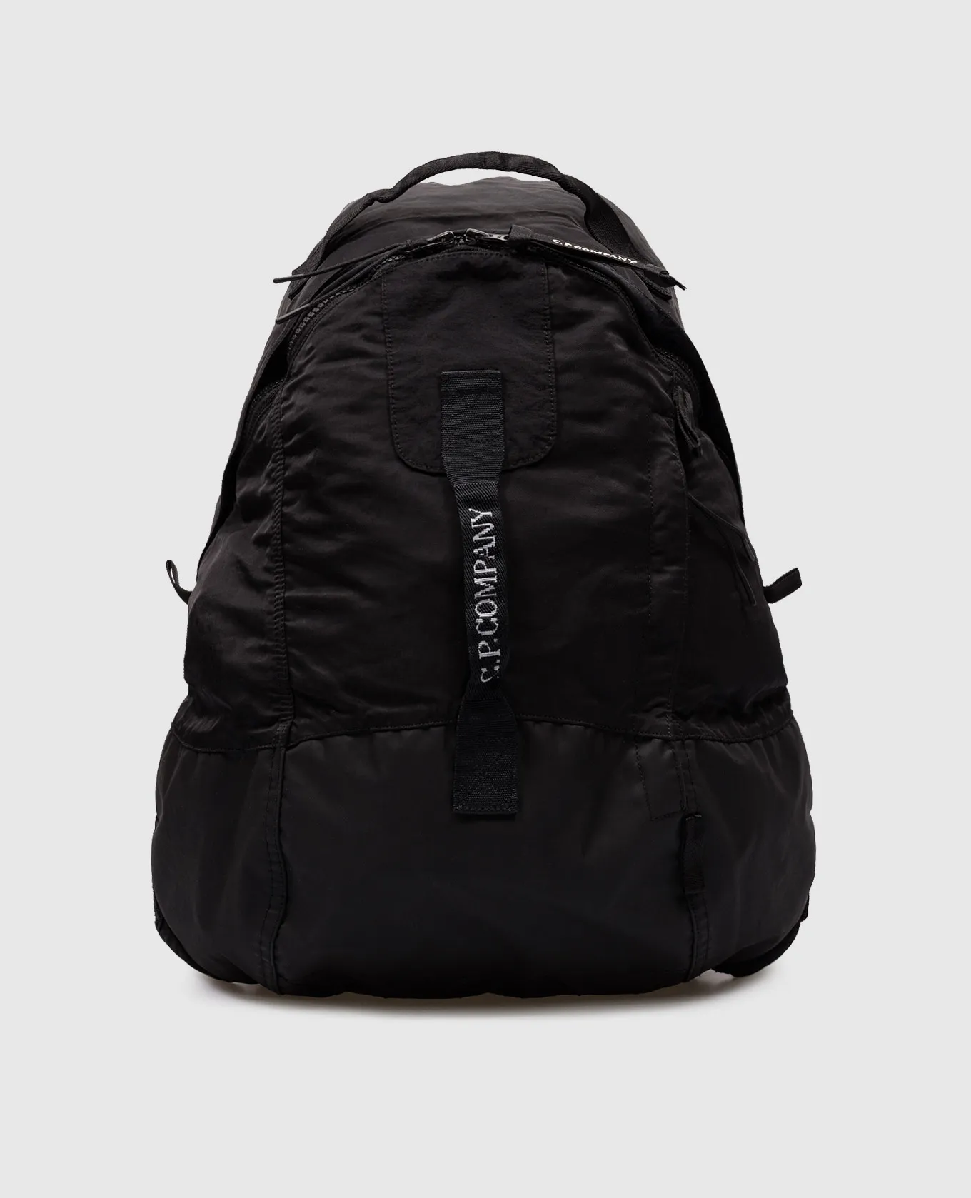 C.P. Company Black Nylon B backpack with logo
