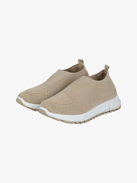 Econfort Zapatillas sin cordones de punto para mujer