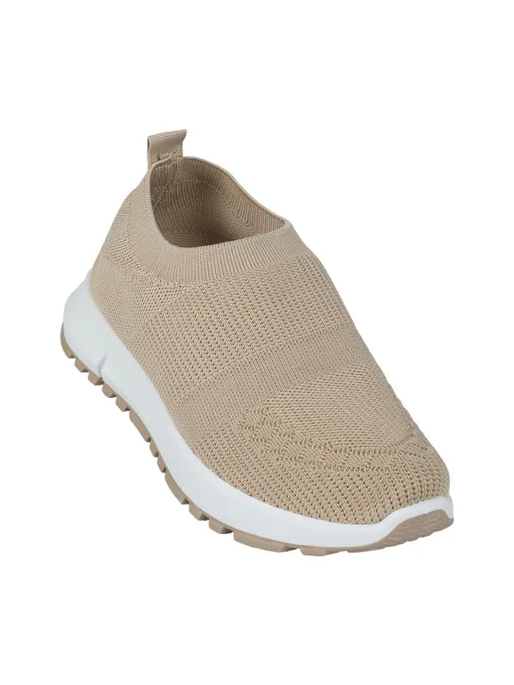 Econfort Zapatillas sin cordones de punto para mujer