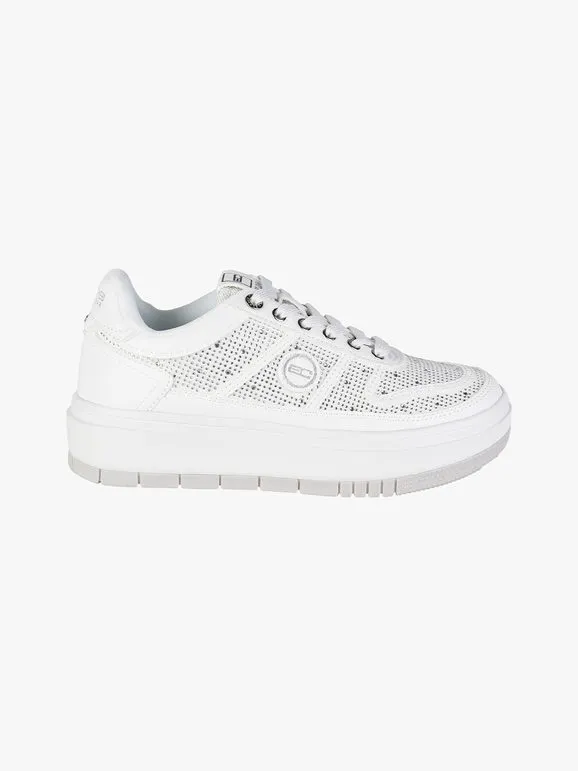Enrico Coveri Sportswear Zapatillas de mujer con plataforma y pedrería.