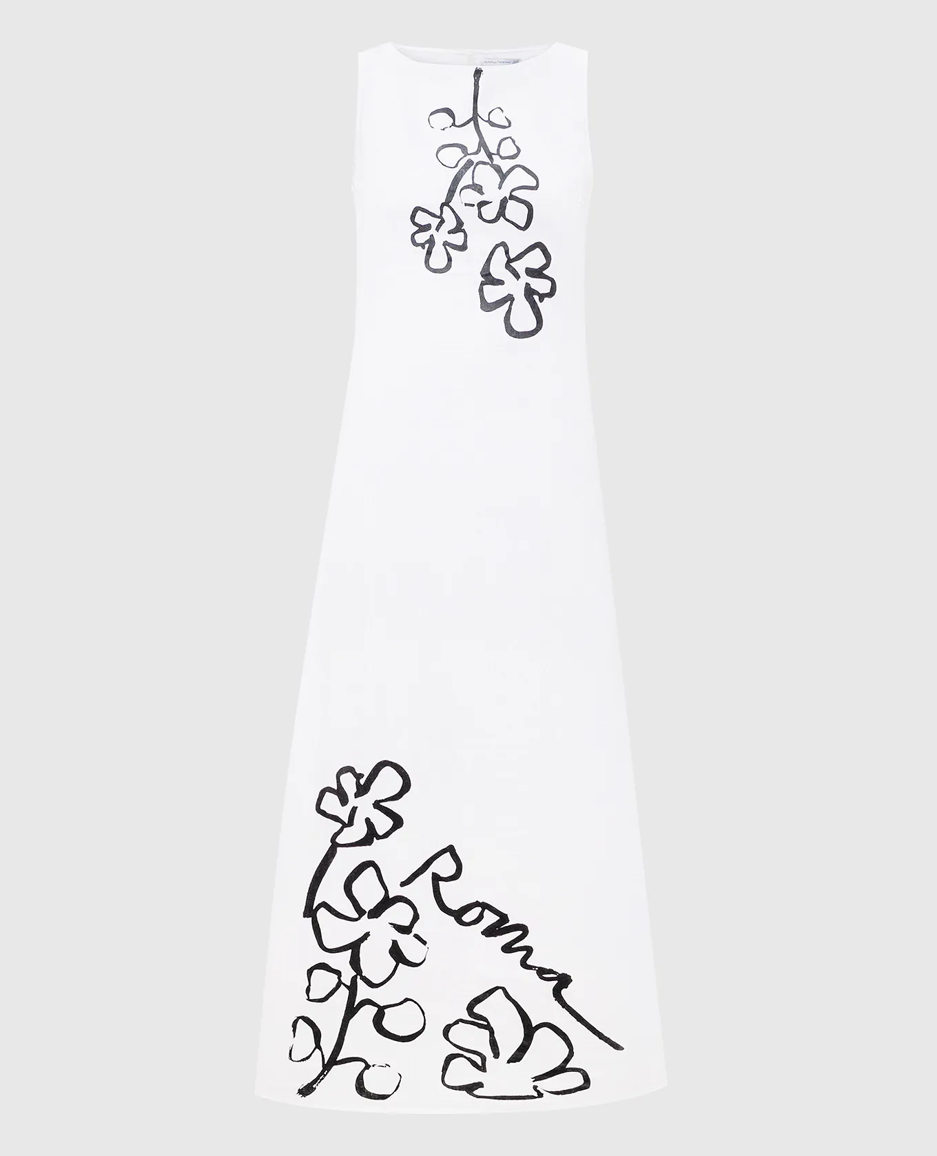 Faithfull Nahna Roma white printed linen dress
