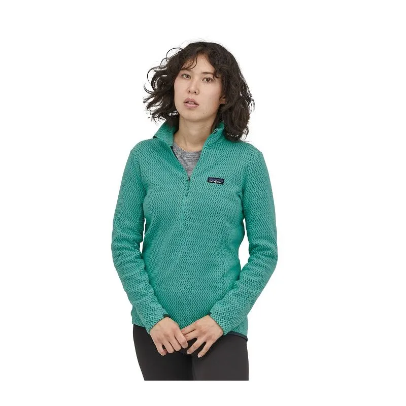Forro polar Patagonia R1 Air Zip Neck (Fresh Teal) Mujer