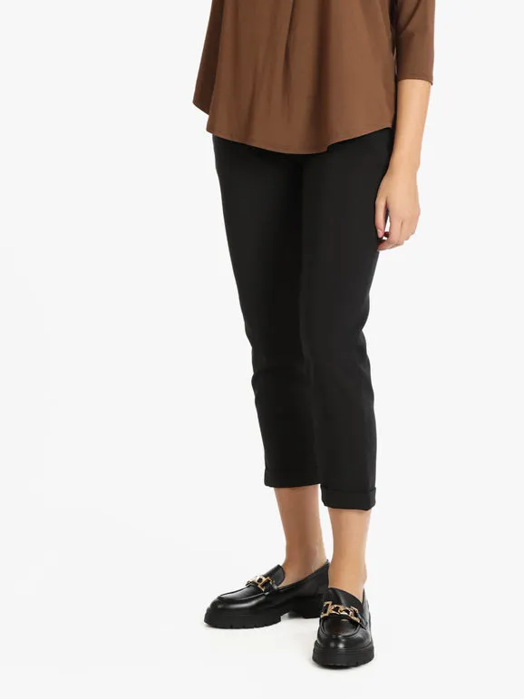 Frenetika Pantalón cropped de mujer con puños.