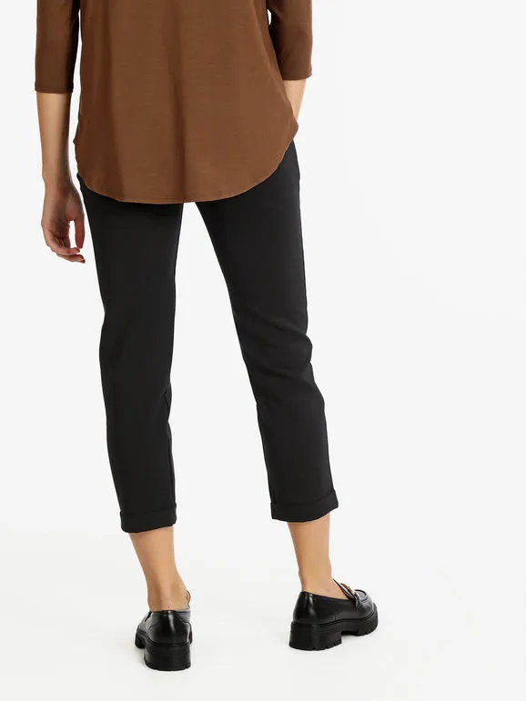 Frenetika Pantalón cropped de mujer con puños.