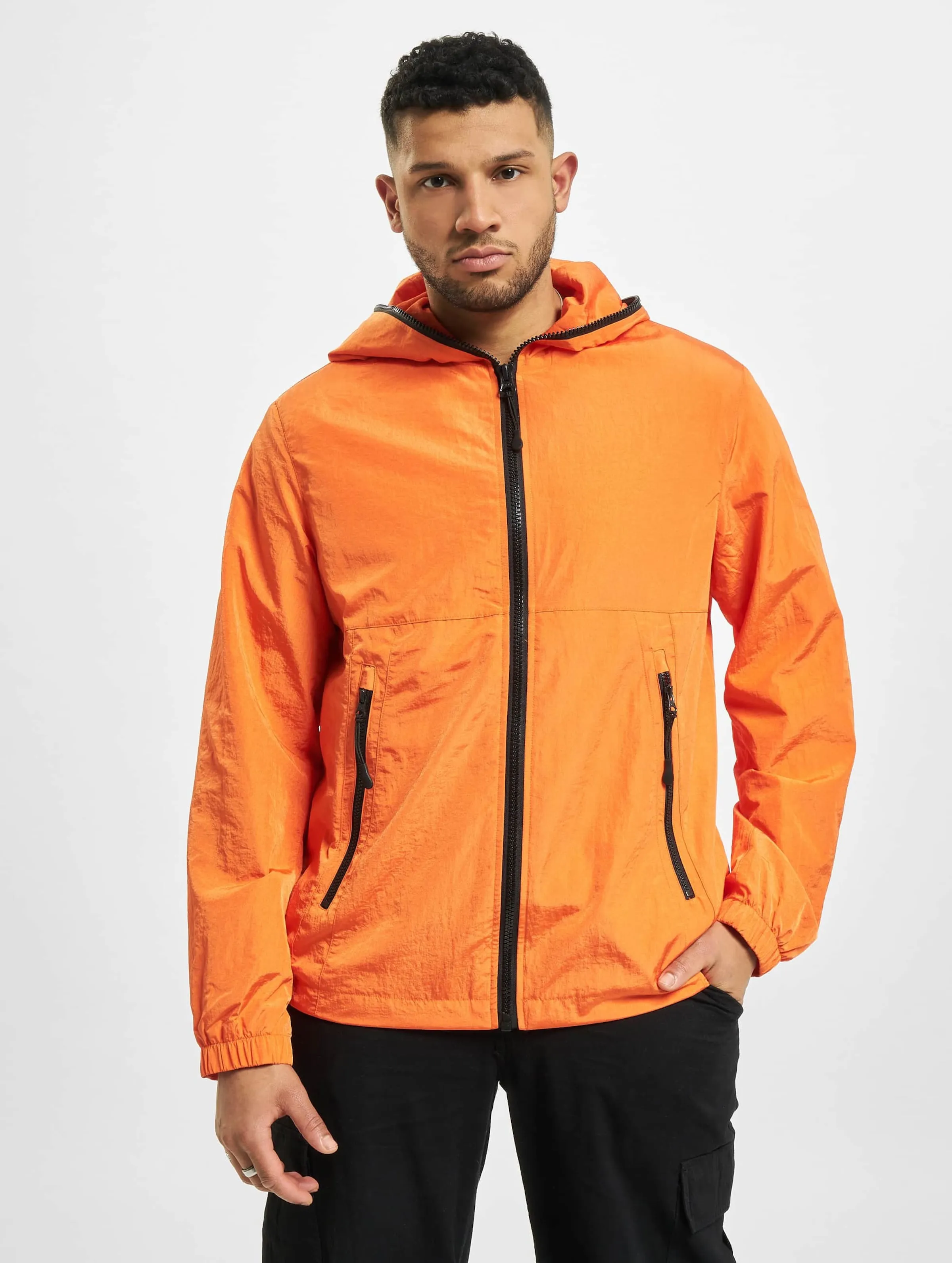 Full Zip Nylon Crepe