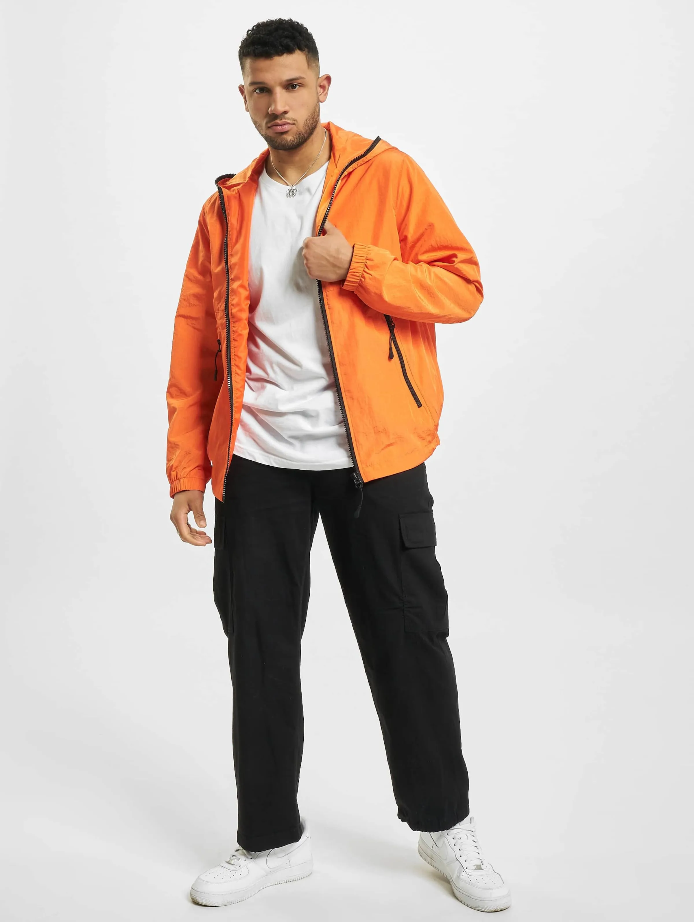 Full Zip Nylon Crepe