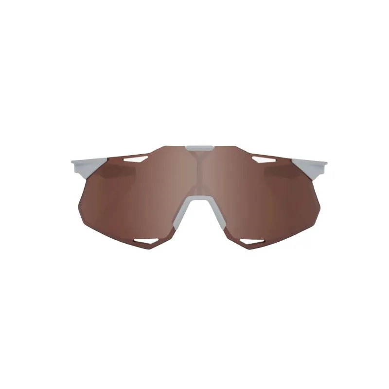 GAFAS DE SOL 100% HYPERCRAFT XS (GRIS PIEDRA MATE  LENTE HIPER ESPEJO PLATA CARMESí)