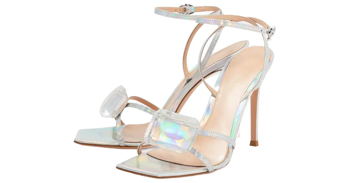 Gianvito Rossi diamante Plata 