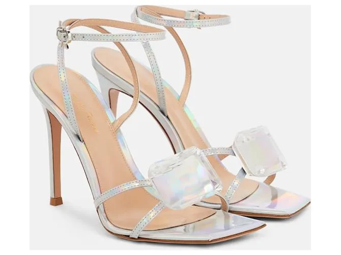 Gianvito Rossi diamante Plata 