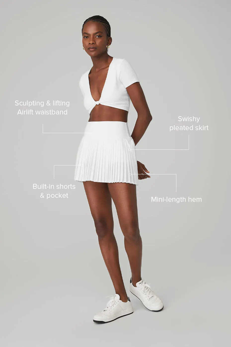 GRAND SLAM TENNIS SKIRT  WHITE