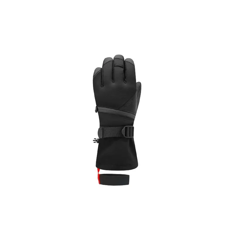 Guantes de esquí Racer Zipper5 SOFTSHELL PRIMALOFT (NEGRO) hombre