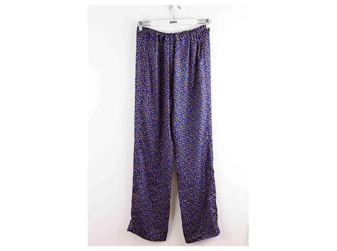 Heimstone Pantalón ancho de seda Azul 