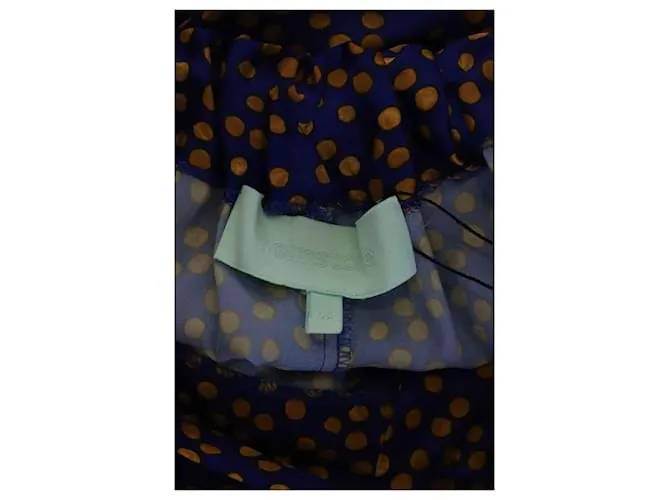 Heimstone Pantalón ancho de seda Azul 