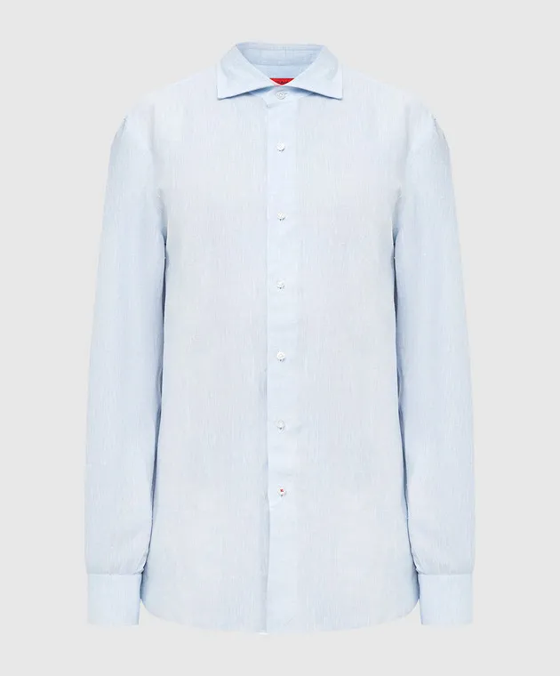ISAIA Blue linen shirt